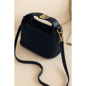 Dez Store Lüks Süet Deri Detaylı Altın Aksesuarlı Omuz ve Çapraz Çanta