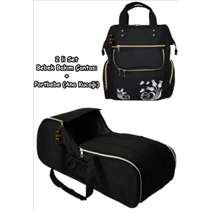 Bebek Bakım Çantası + Portbebe Set