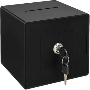 Dilek, Şikayet Kutusu, Bahşiş Kutusu, Kumbara Tip Box 20x20x20 Metal Kilitli