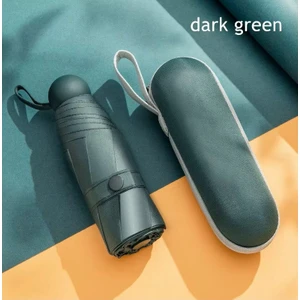 Eleven Markets 6 Telli Mini Cepboy Kapsullü Şemsiye -Yeşil