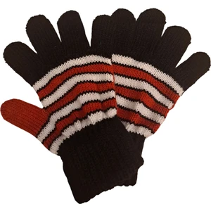 Eleven Market Kışlık Erkek Çocuk Eldiveni Kırmızı Siyah 4-8 Yaş