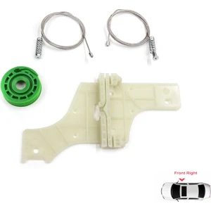 Bross Otomotiv Peugeot 508 MK1 W23 8D 8E 2010-2018 4/5 Kapı 9222GV İçin Elektrikli Ön Sağ Cam Kriko Tamir Seti