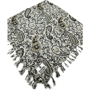 Shawl Secret Sökme Boncuklu Pamuk Yazma - 05868-09