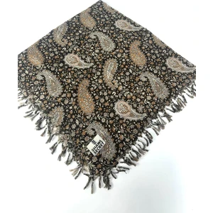 Shawl Secret Sökme Boncuklu Pamuk Yazma - 05868-03