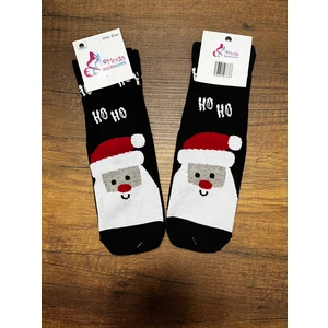 Gülümse Gel 2 Adet Yeni Yıl Çorabı Yılbaşı Çorap Noel Baba Kışlık Havlu Çorap 35-41