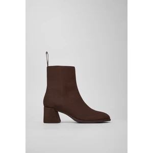 Kadın Kora Deri Bot - Koyu Kahverengi