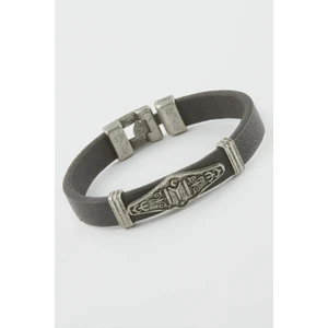 Gümüş Takıcım Kayı Boyu Suni Deri Bileklik