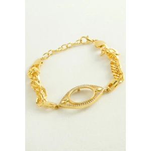 Gümüş Takıcım Çeyrek Altın Koyulabilir Taşlı Bileklik