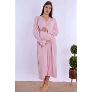 Pembe Hamile Lohusa Gecelik