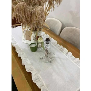 Lumia Home Fırrfırlı Keten Runner 45 X145