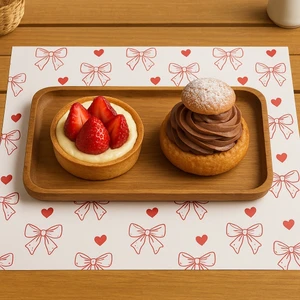 Tuğçe Shopping Özel Desenli 100 Adet Sunum Kağıdı Gazete Vintage Kağıt Mutfak Kafe Sunum Sofra Kurdeleli Paket