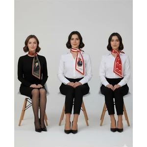 Tarzını Seç Atatürk Fotoğraflı ve Imzalı Türk Bayraklı 3'lü Set Kravat / Eşarp / Fular