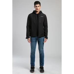 Lee Cooper New Neron Erkek Kapüşonlu Mont Siyah