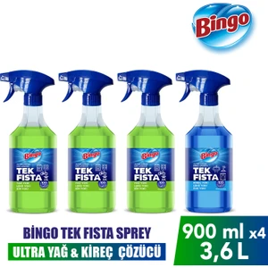 Sprey Yağ Çözücü 900 Mlx3 + Bingo Sprey Kireç Sökücü 900 Mlx1