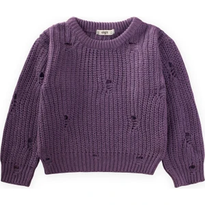 Selanik Triko Kazak 2-8 Yaş Mor