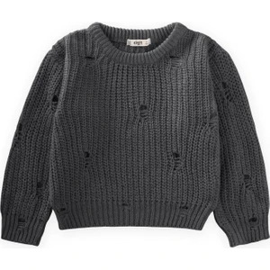 Selanik Triko Kazak 2-8 Yaş Antrasit