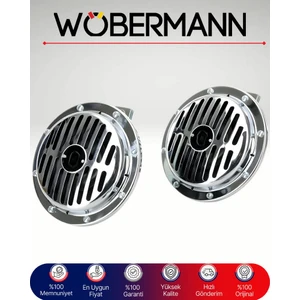 Nikelajlı 12V Korna Seti (2'li) – Yüksek Ses Performansı ve Supertone