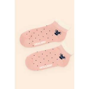 Katia & Bony Çocuk Puantiyeli Step Çorap Pembe