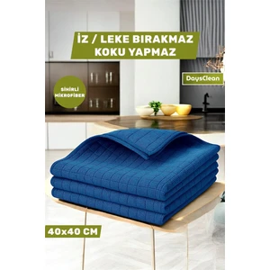 3'lü Mikrofiber Temizlik Bezi | Mutfak Cam Araba Yer Bezi | Bulaşık Kurulama Bezi | 40X40 |