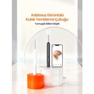 Bloom Picks Wifi Kameralı Şarjlı Akıllı Kulak Temizleyici Görüntülü Kulak Temizleme Cihazı Silikon Başlıklı