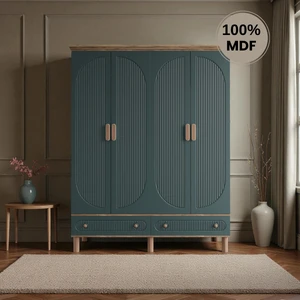 Sally 4 Kapaklı Çekmeceli Mdf Gardırop