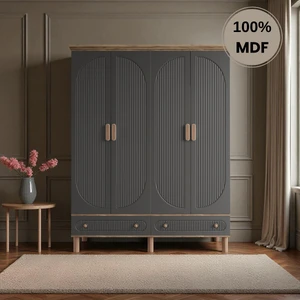 Sally 4 Kapaklı Çekmeceli Mdf Gardırop