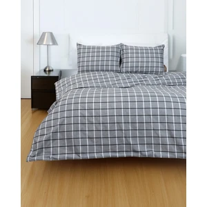 Valoroso Tekstil Kare Desenli Tek Kişilik Nevresim Seti 160X220 cm (Çarşafsız)