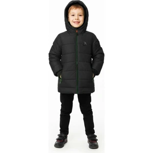 İçi Kürklü Su ve Rüzgar Geçirmez Erkek Çocuk Mont