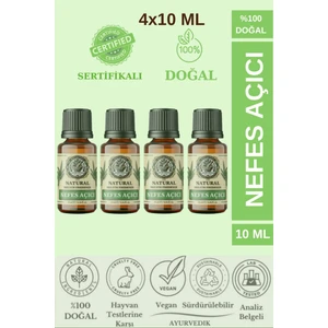 Mesir Efendi 4'lü Set Nefes Açıcı Nane ve Okaliptüs Esansiyel Uçucu Yağı Buhurdanlık Yağı Difüzör Esansı 4 x 10ML