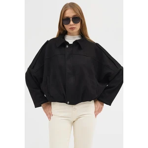 Lux Vestimenta Oversıze Kadın Süet Ceket Trend Bomber Süet Ceket