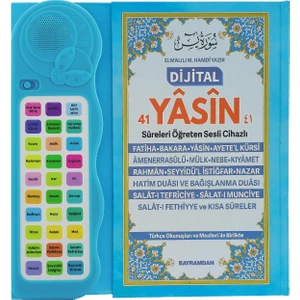 Sesli Yasini Şerif Ögreten Cihaz Sesli Yasin Kitaplı Mavi