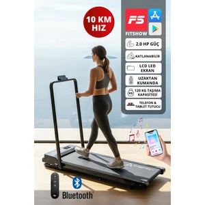 T-220 Katlanabilir Yürüyüş ve Koşu Bandı /Bluetooth ve Hoparlör/2HP Motor/10 KM/ Uzaktan Kumanda