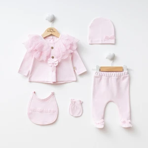 Miniday Baby Kız Bebek Mevlütlük Hastane Çıkışı 5’li Set