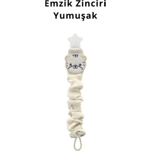 Nami Baby Organic Bebek Emzik Zinciri - Yumuşak Kumaşlı Emzik Askısı