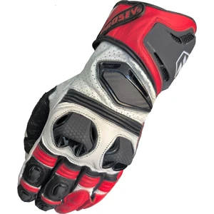 Motosiklet Eldiveni Racing Full Koruma Leather Deri Motorcu Eldiven Red