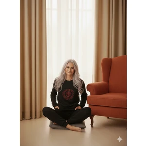 Kışlık Polar Kumaş Uzun Kol Kadın Pijama Takımı