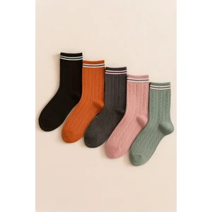 Katia & Bony 5'li Kadın Paket Soket Çorap Çok Renkli