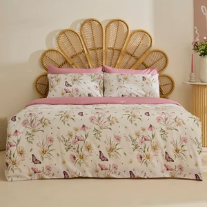 Karaca Home Sarah Anderson Butterflora Çift Kişilik Nevresim Takımı Somon