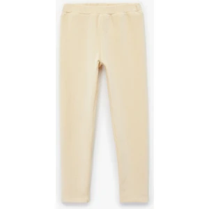 Beli Lastikli Yüksek Bel Basic Kadife Tayt