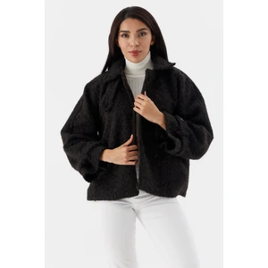 Shopping Shop Kısa Kaşe Kaban Sıyah