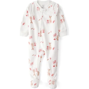 Kız Bebek Ekru Polar Tulum