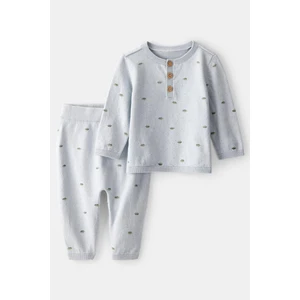 Erkek Bebek Mavi 2li Set