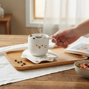 Keyfim Shop Tatlı Kedi Tasarımlı Kupa Bardak