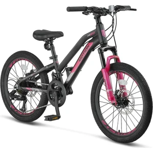 2079 L-2d Motıon Erkek Kız Bisikleti 254H V 20 Jant 21 Vites Siyah Pembe