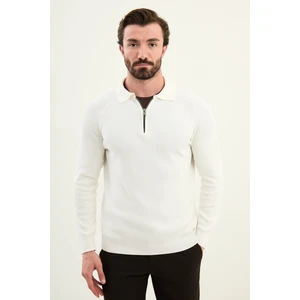 TRİKO POLO FERMUARLI YAKA