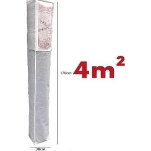 Anadolu Box® Pencereli Halı Hurcu Toz Geçirmez Sağlam Dayanıklı Hurç Organizer 4m²