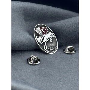 Kuyumcudan Gazi 925 Gümüş Yaka Rozeti