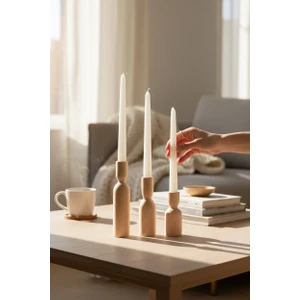 U Atölye 3'lü Şamdan Set, Mumluk