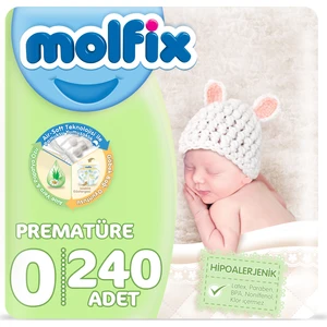 Prematüre 0 Beden Çocuk Bezi 240 Adet