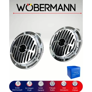 Nikelajlı 12V Korna Seti (2'li) ve Korna Rölesi – Yüksek Ses Supertone